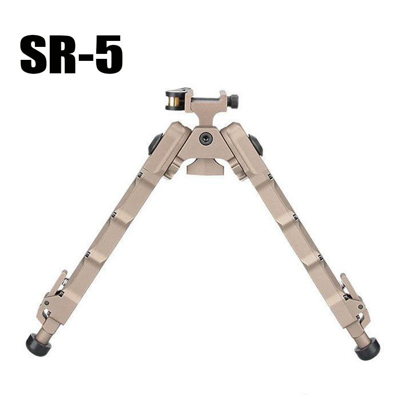 Aluminum SR5 tripod Quick Detach SR-5 QD Bipod 20mm rail Tan